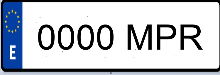 Letras Matriculas MPR