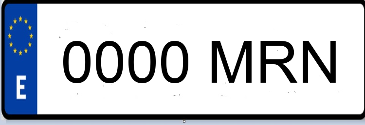 Letras Matriculas MRN