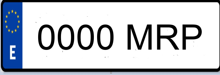 Letras Matriculas MRP
