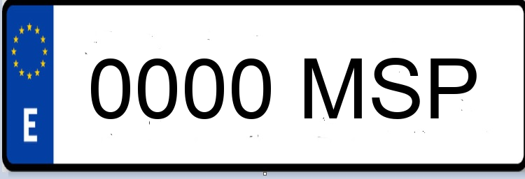 Letras Matriculas MSP