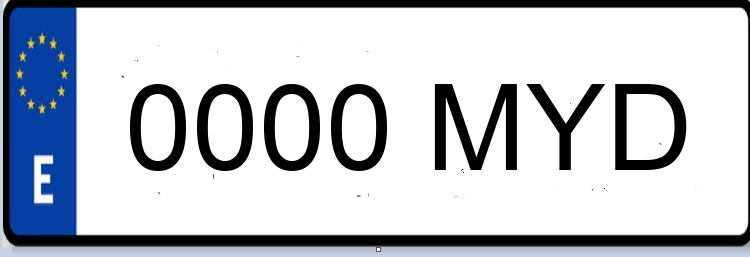 Letras Matriculas MYD