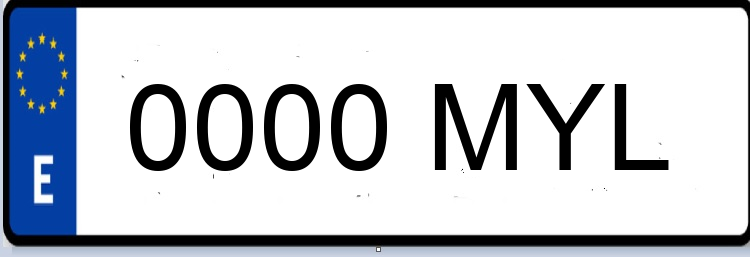 Letras Matriculas MYL