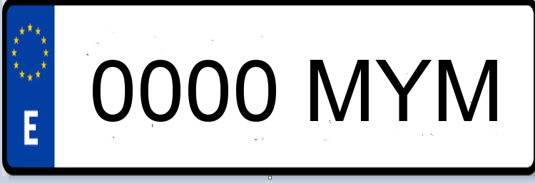 Letras Matriculas MYM