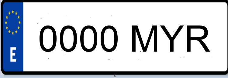 Letras Matriculas MYR