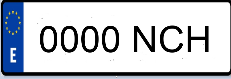 Letras Matriculas NCH