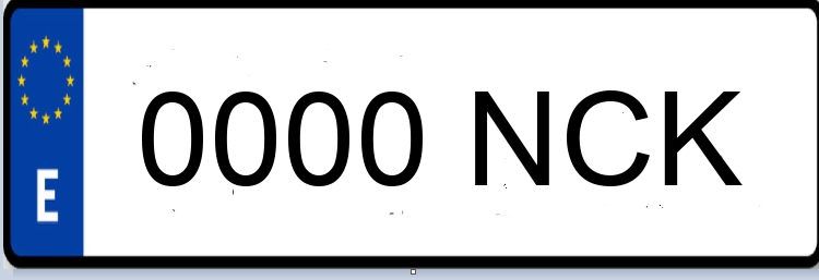 Letras Matriculas NCK