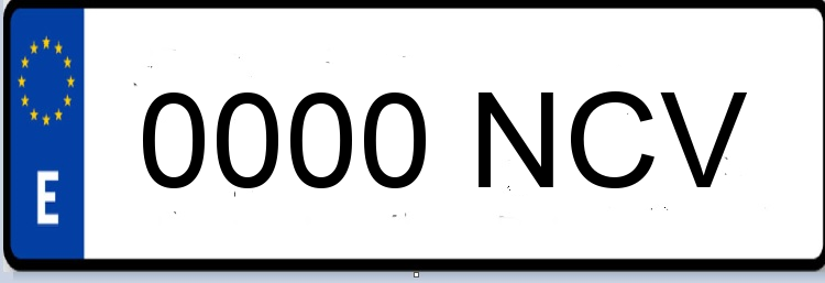 Letras Matriculas NCV