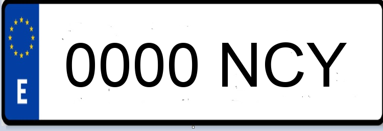 Letras Matriculas NCY