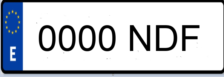 Letras Matriculas NDF