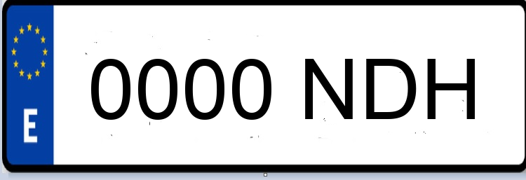 Letras Matriculas NDH
