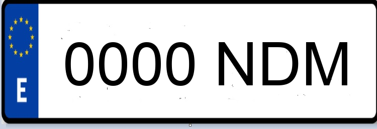 Letras Matriculas NDM