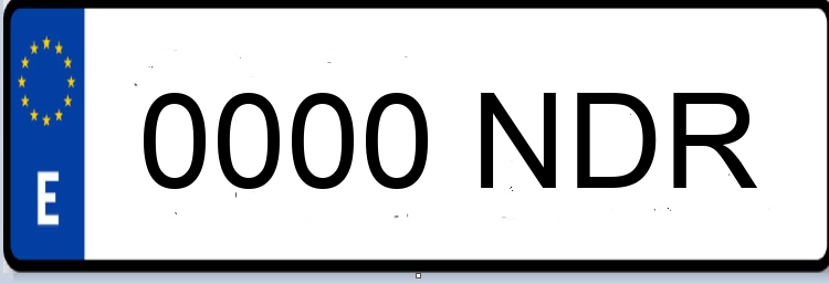 Letras Matriculas NDR