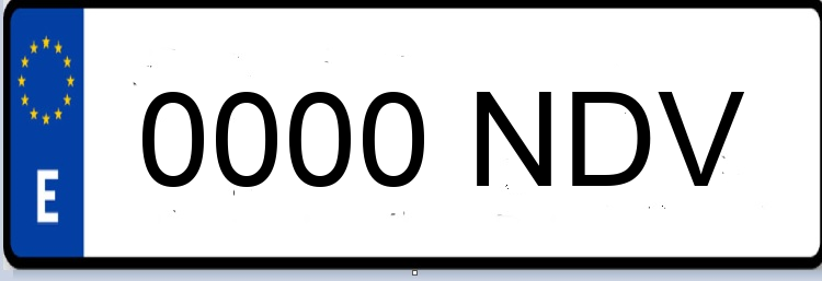 Letras Matriculas NDV