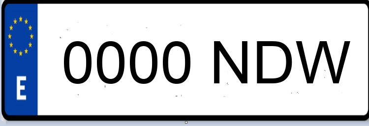 Letras Matriculas NDW