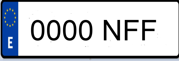 Letras Matriculas NFF