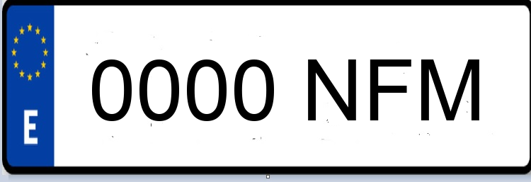 Letras Matriculas NFM