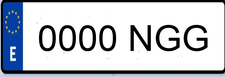 Letras Matriculas NGG