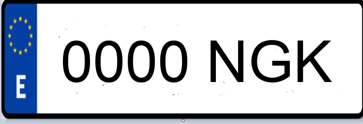Letras Matriculas NGK