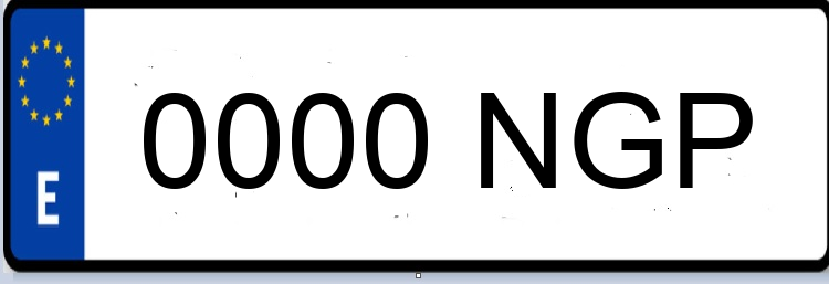 Letras Matriculas NGP