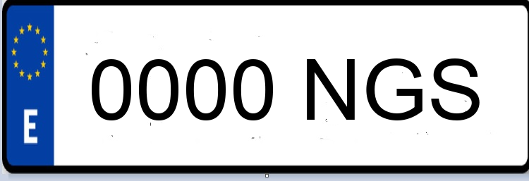 Letras Matriculas NGS