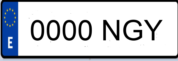 Letras Matriculas NGY