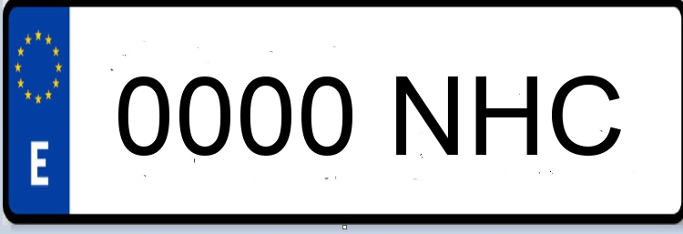 Letras Matriculas NHC