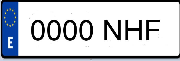 Letras Matriculas NHF