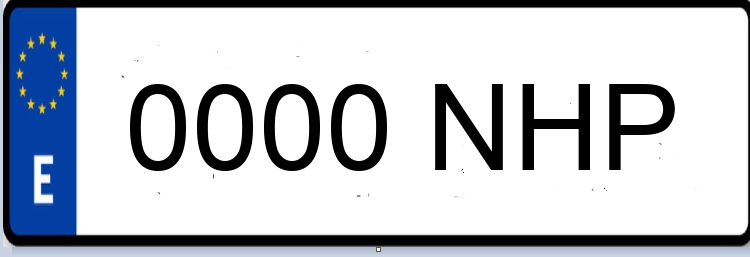 Letras Matriculas NHP