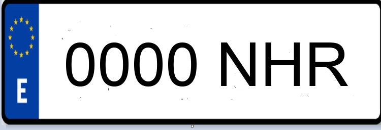 Letras Matriculas NHR