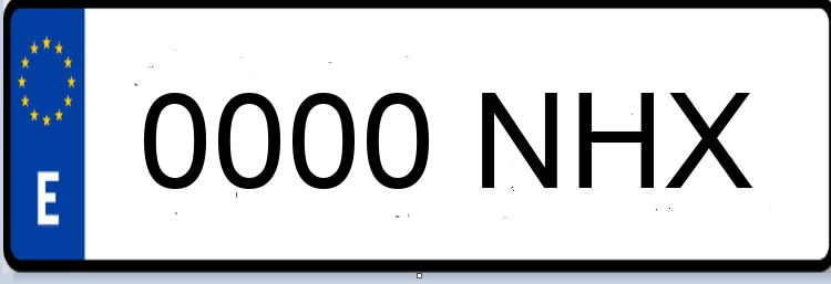 Letras Matriculas NHX