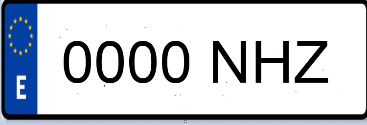 Letras Matriculas NHZ