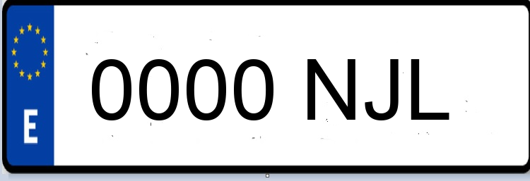 Letras Matriculas NJL