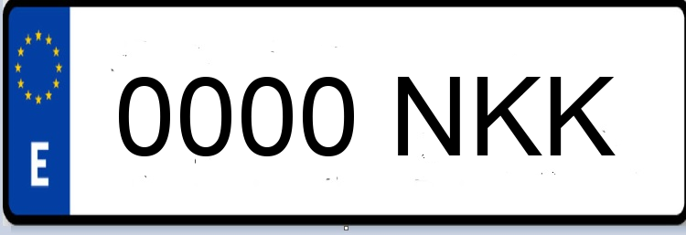 Letras Matriculas NKK