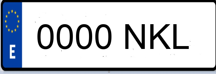 Letras Matriculas NKL