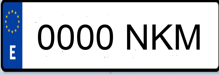 Letras Matriculas NKM