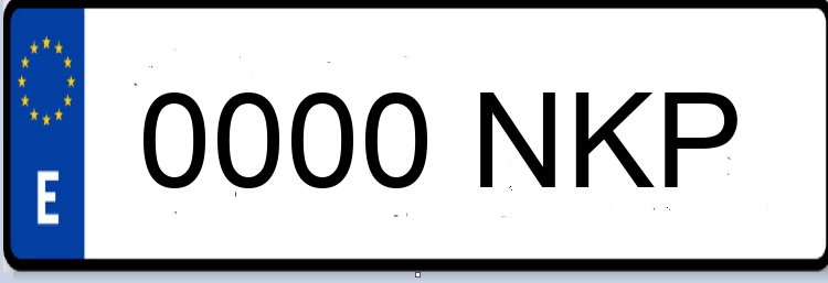 Letras Matriculas NKP