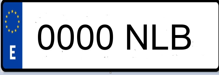 Letras Matriculas NLB