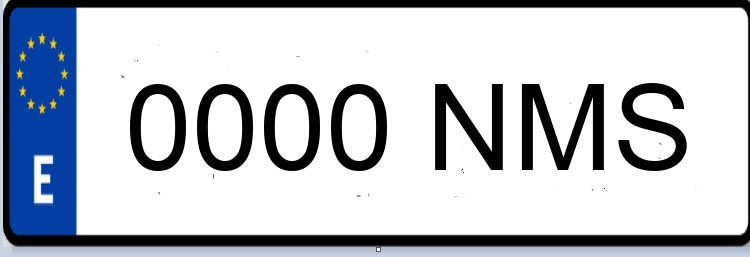 Letras Matriculas NMS