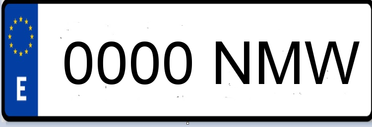 Letras Matriculas NMW