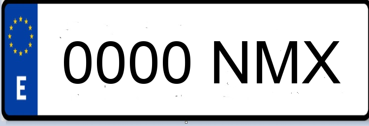 Letras Matriculas NMX