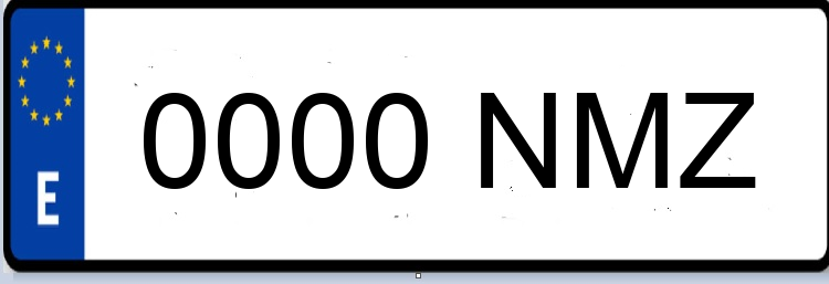 Letras Matriculas NMZ