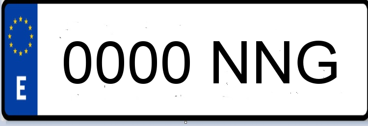 Letras Matriculas NNG