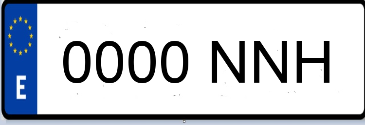 Letras Matriculas NNH