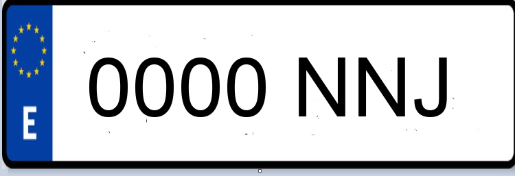 Letras Matriculas NNJ