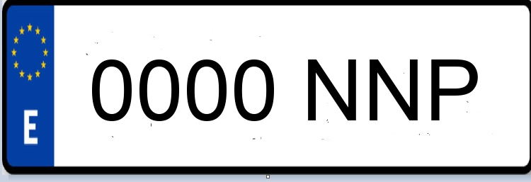 Letras Matriculas NNP