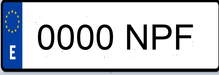 Letras Matriculas NPF