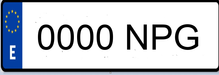 Letras Matriculas NPG