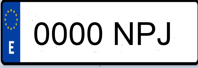 Letras Matriculas NPJ