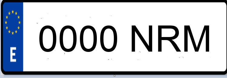 Letras Matriculas NRM