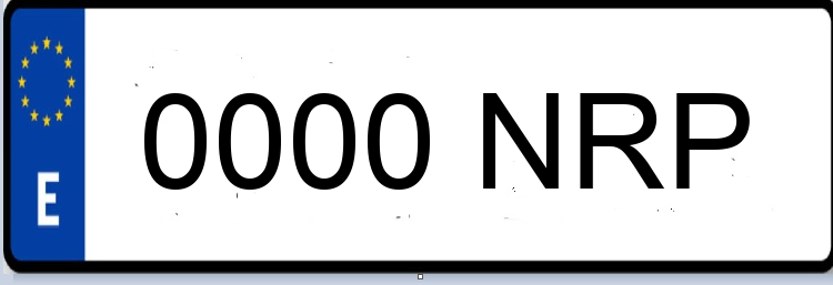 Letras Matriculas NRP